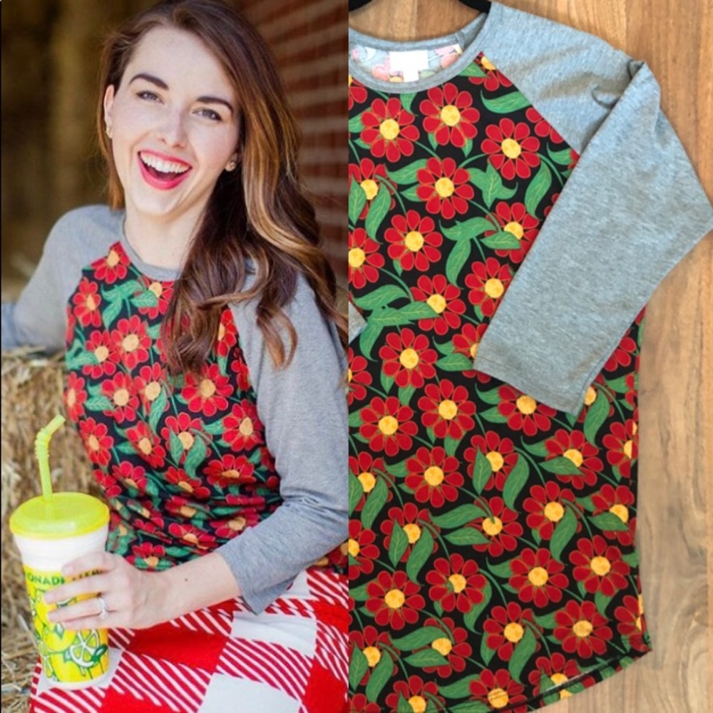 Floral Randy Unisex LuLaRoe Baseball T